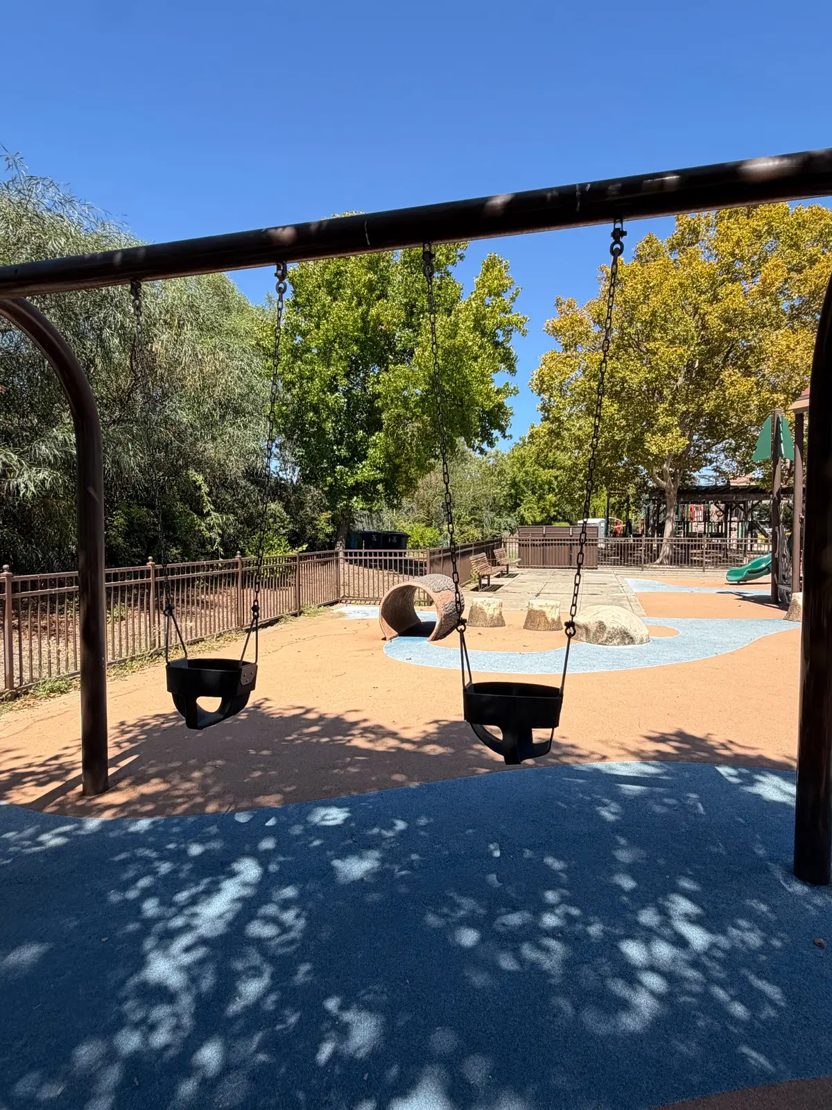 Baby swings and crawler area