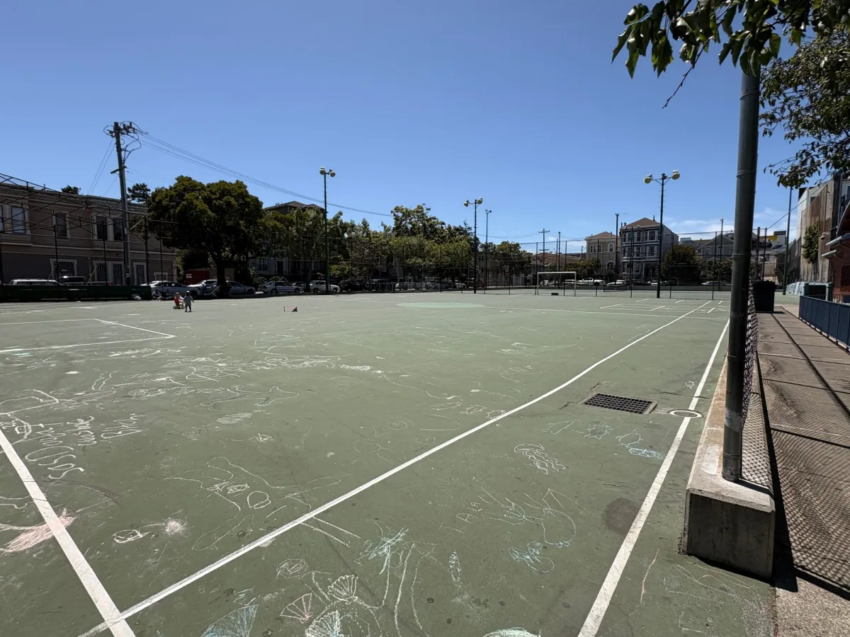 Hardtop sports field