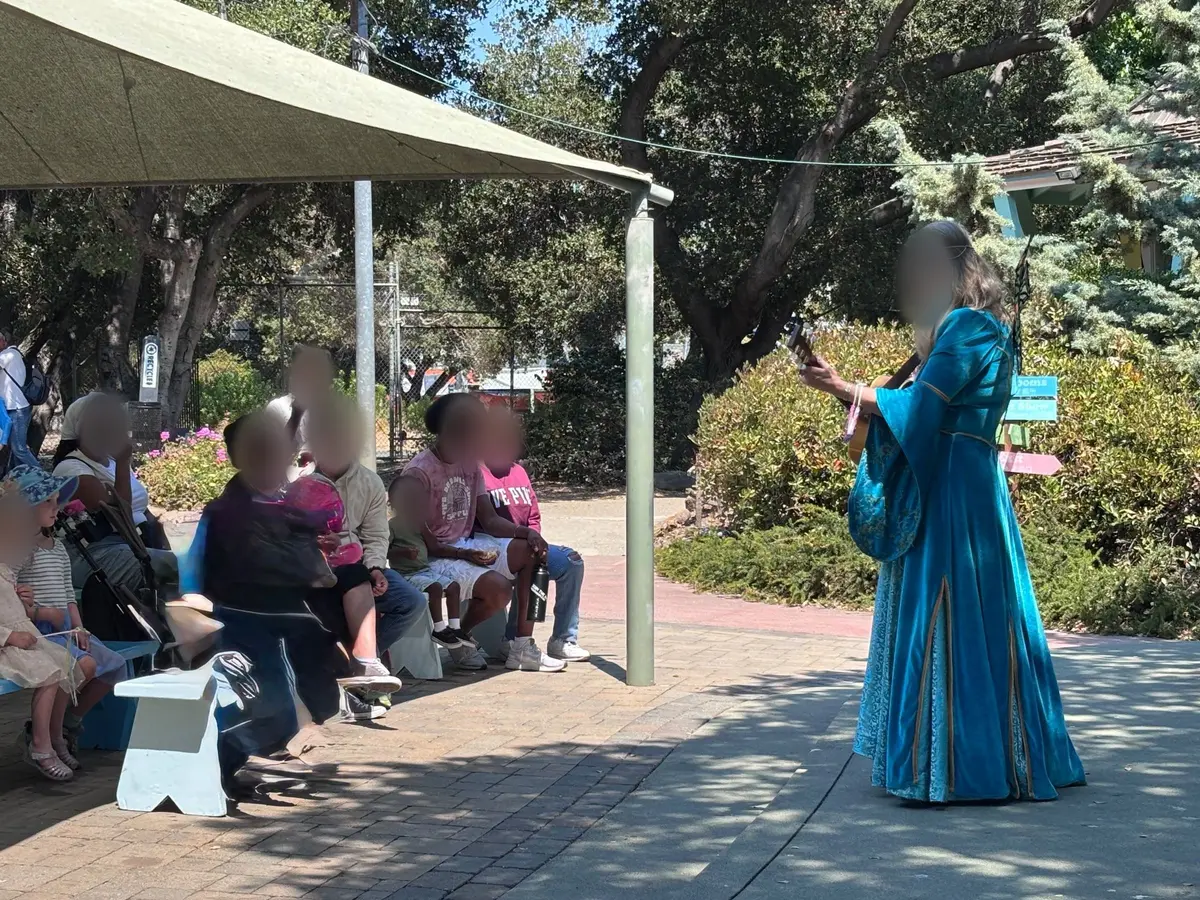 Performances happen throughout the day