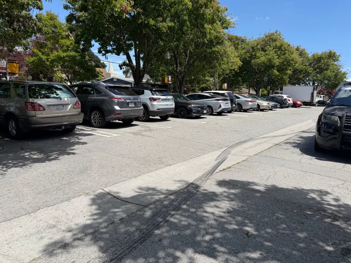 Good sized parking lot available 