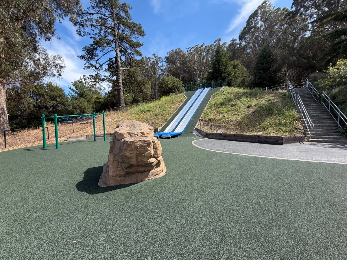 Big slides - goes pretty fast 
