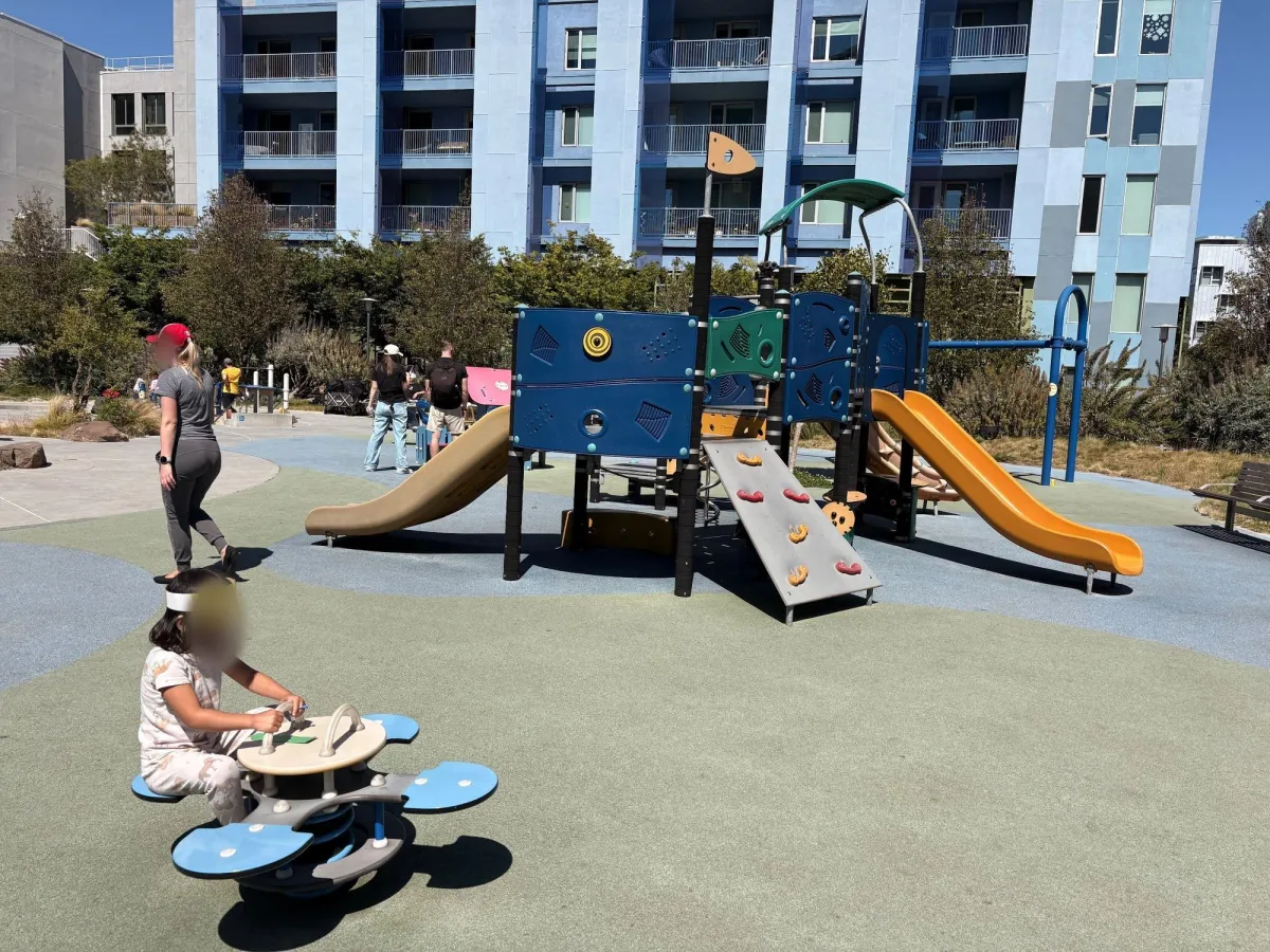 Small toddler play structure and ride on toys