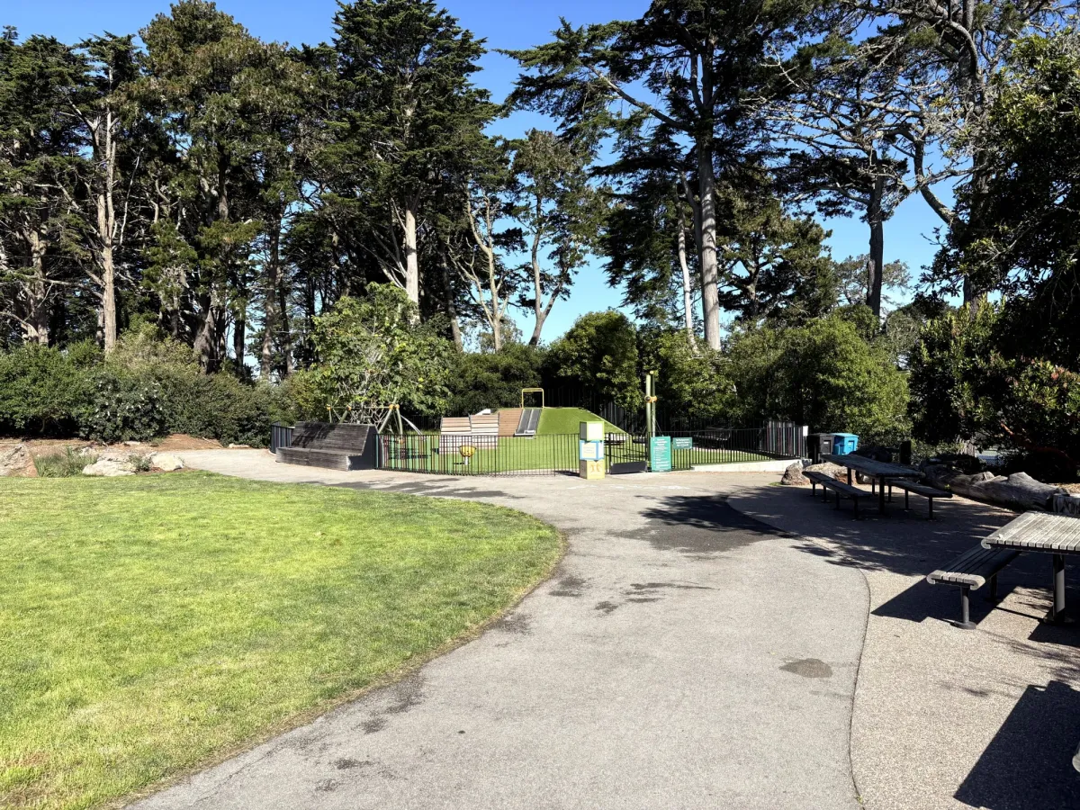 Picnic table area
