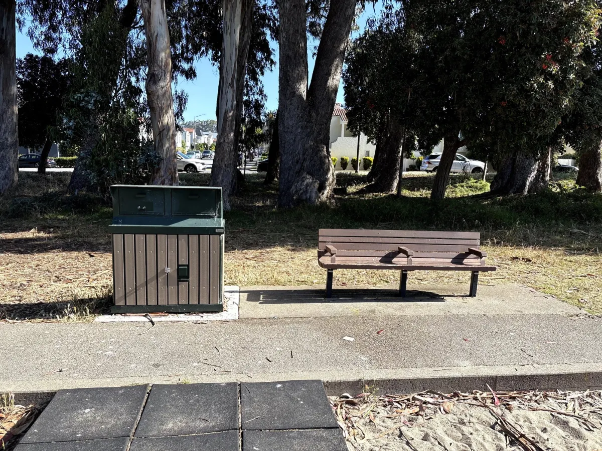 The bench you use for forest bathing