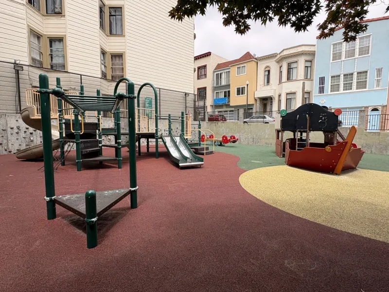 Boat themed playground