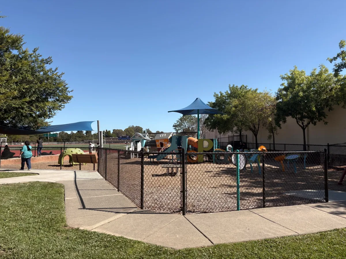 enclosed toddler area