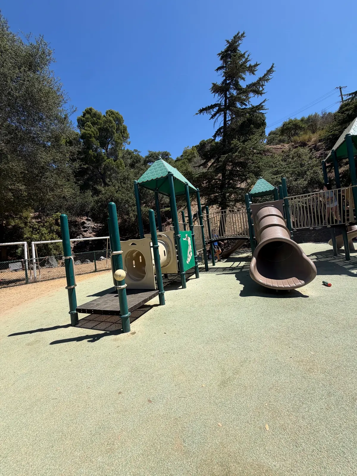 Tunnel, bridge, and tunnel slide