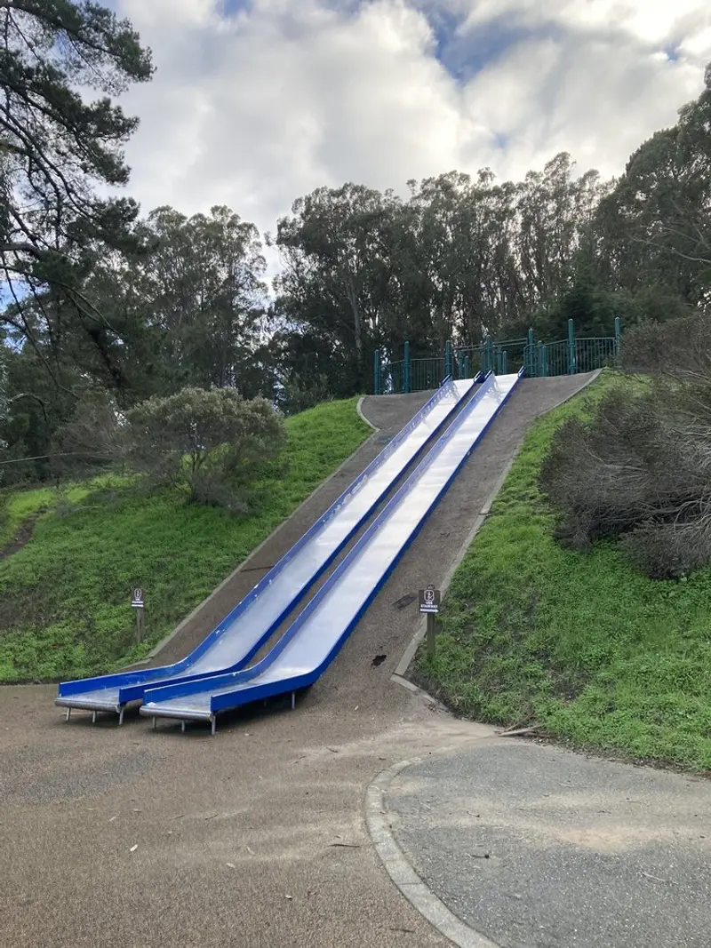 Big slide playground - slides are seriously fast