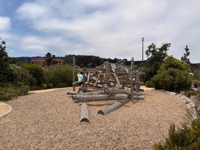 Big climbing area for kiddos