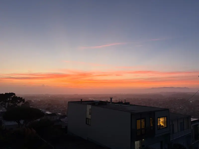 brilliant summer sunset