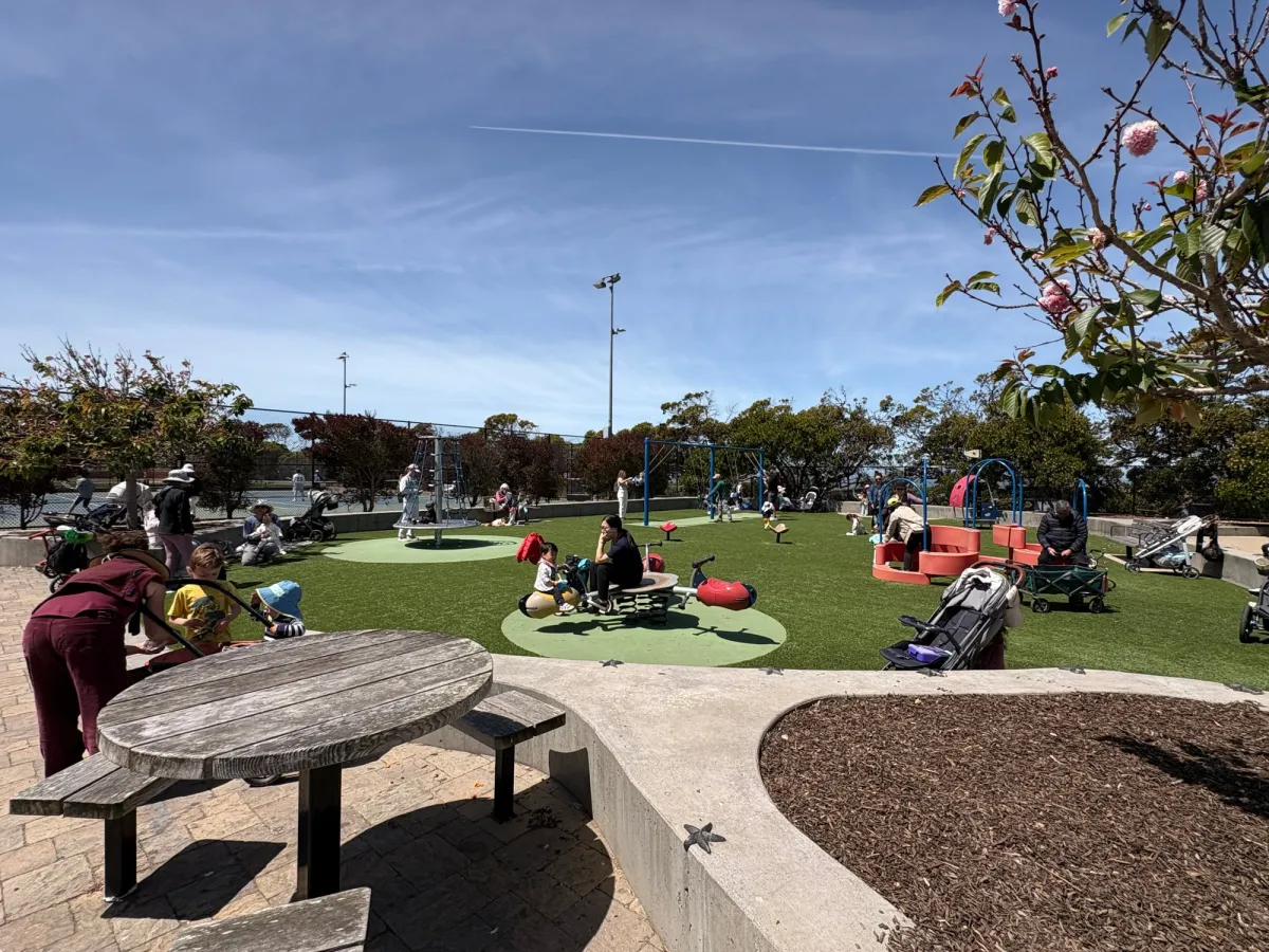 Toddler area with height-friendly facilities