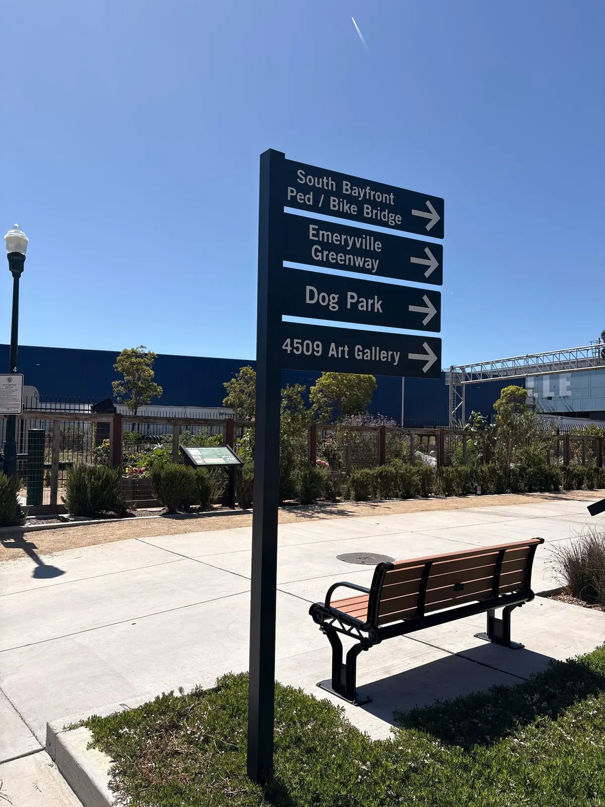 Walking and bike path