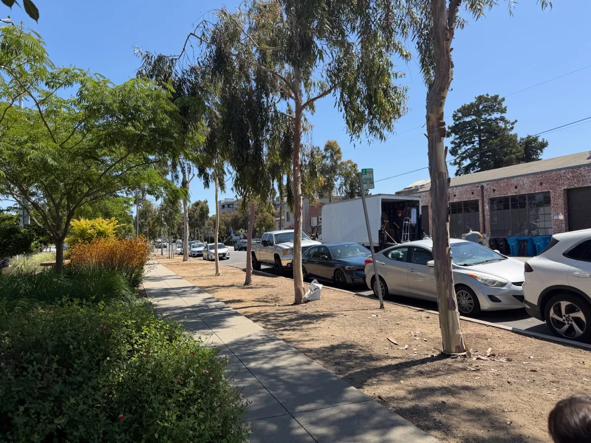 Street parking near playground