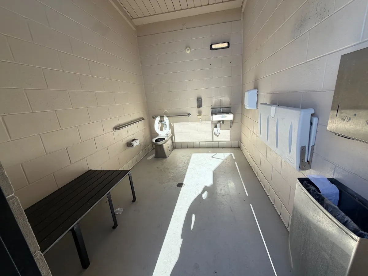 Bathrooms are clean and come with changing tables!