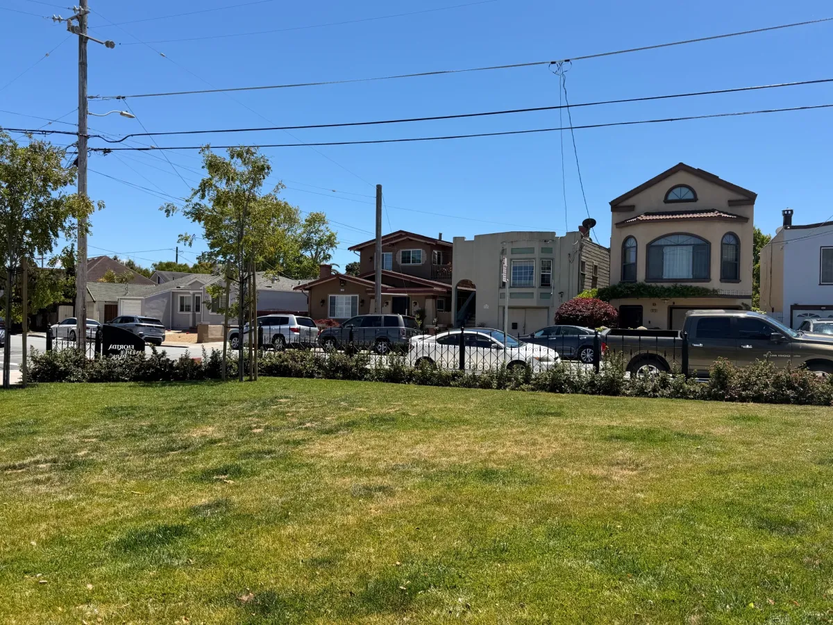 Residential street parking available on 2 sides of the park
