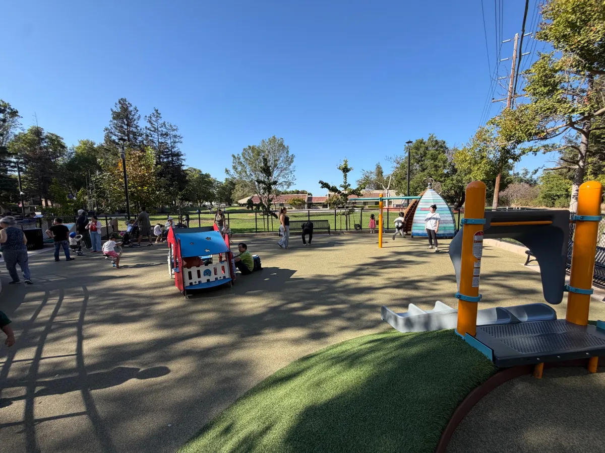 Toddler playhouse and quiet pod in back
