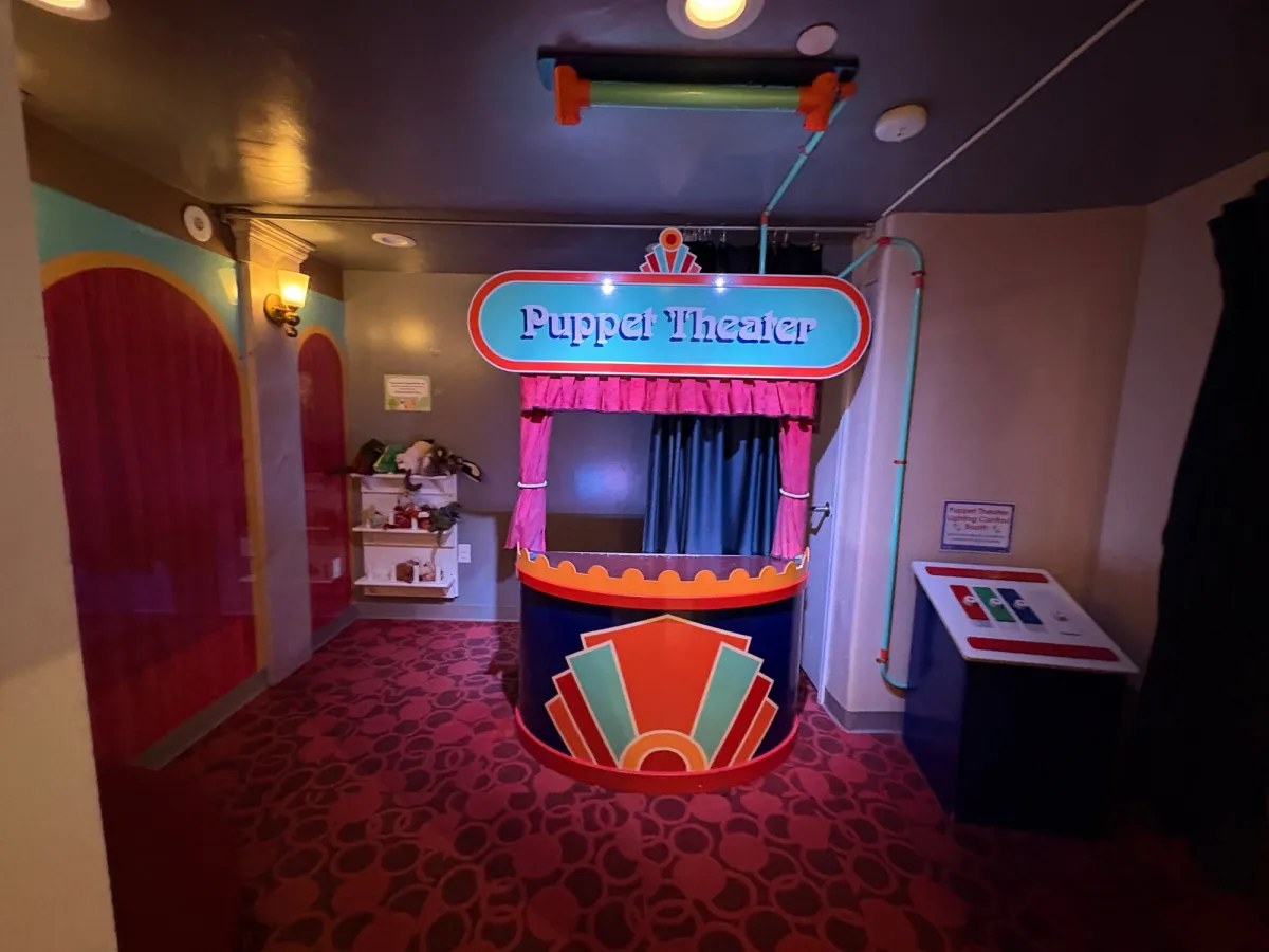 Puppet theater, for the entertaining kiddos