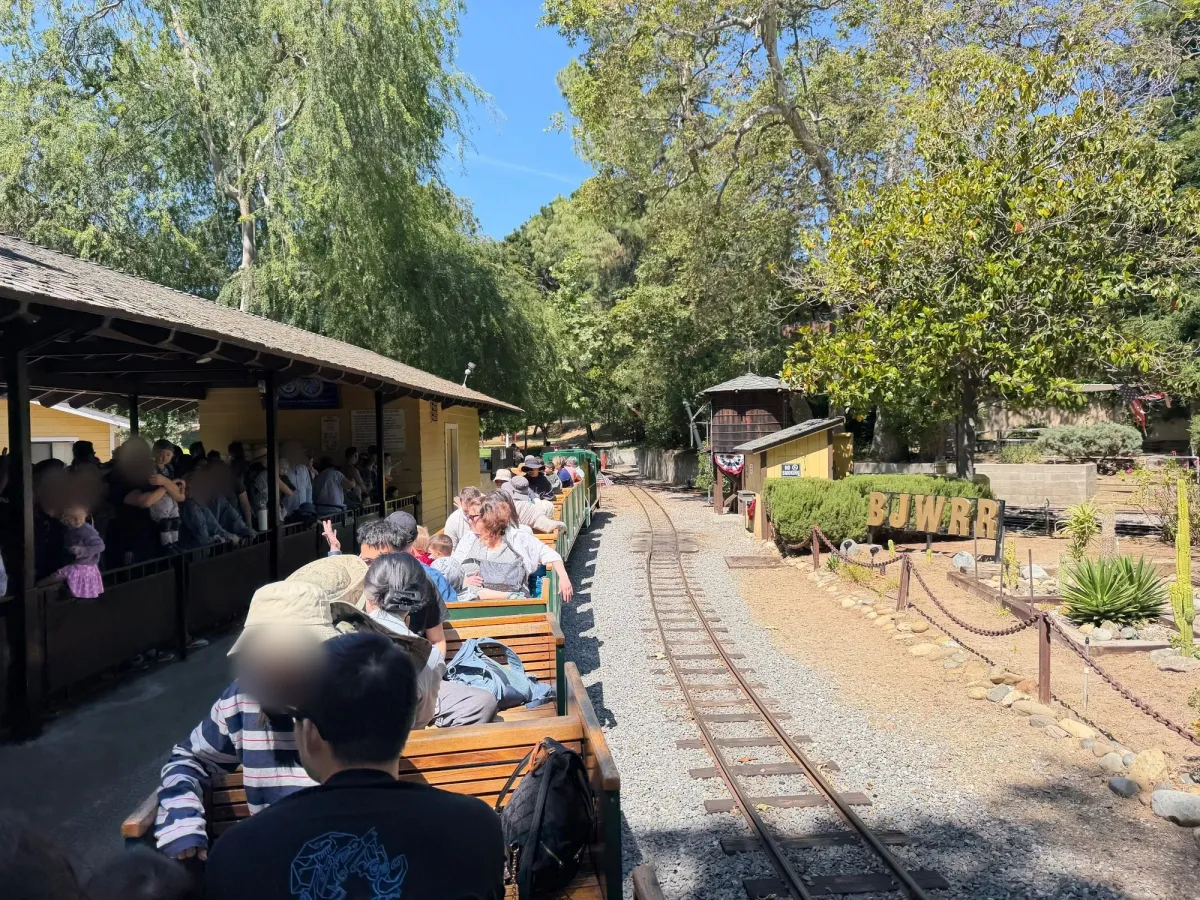 The big highlight is the ridable miniature train that goes around parts of the park.