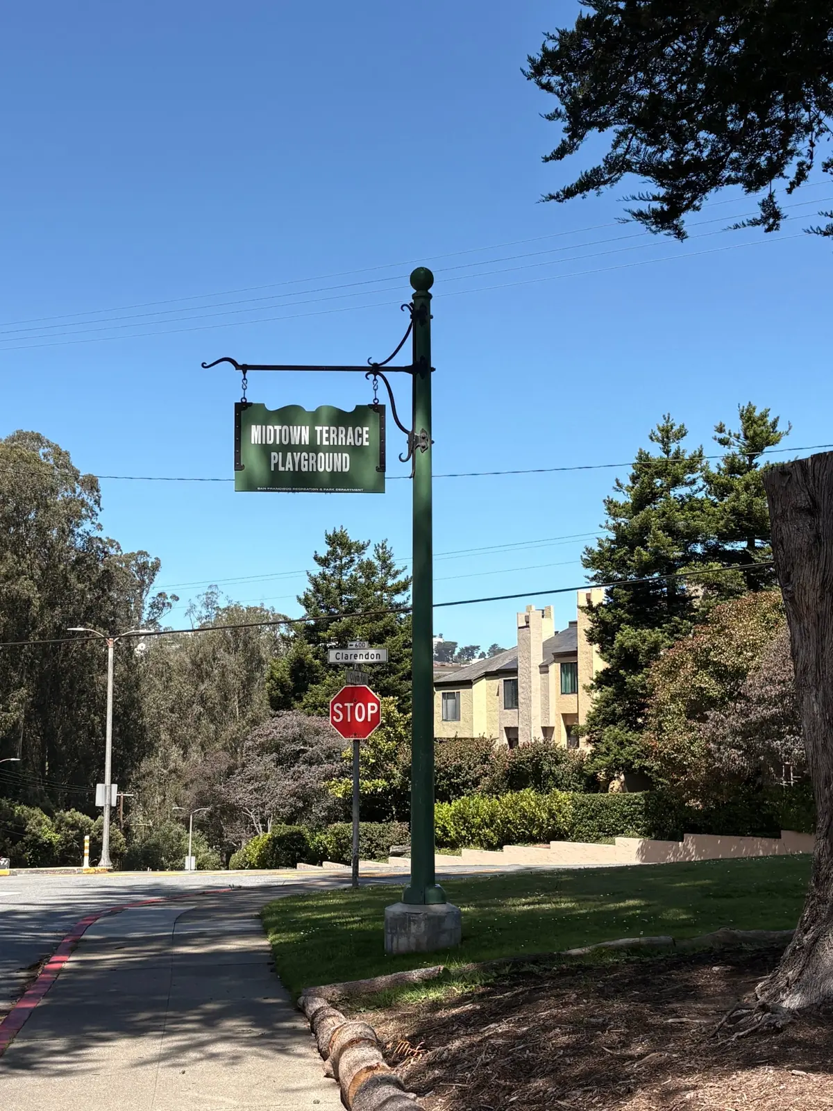 Entrance of this nestled playground