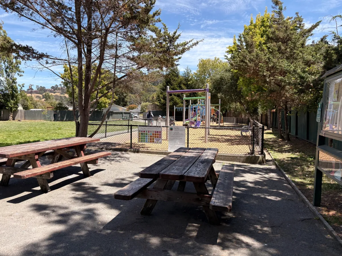 Picnic tables