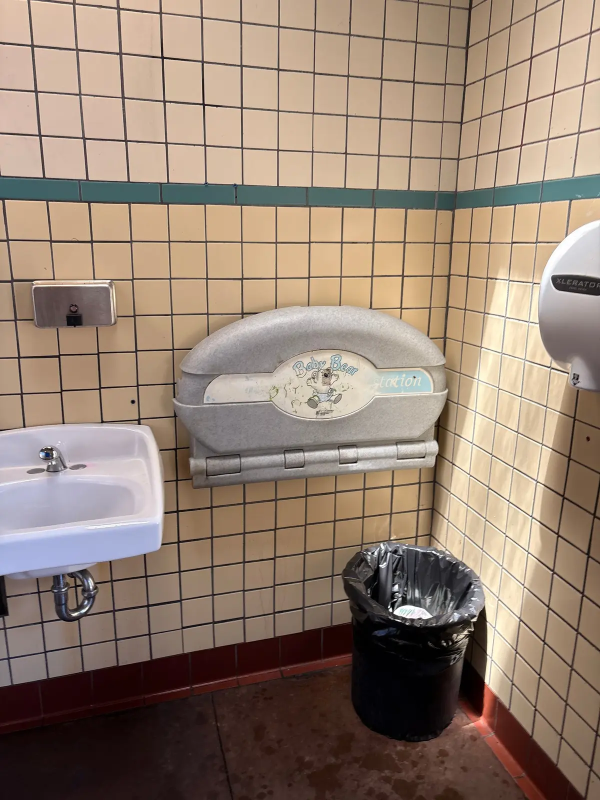 Bathrooms have changing tables