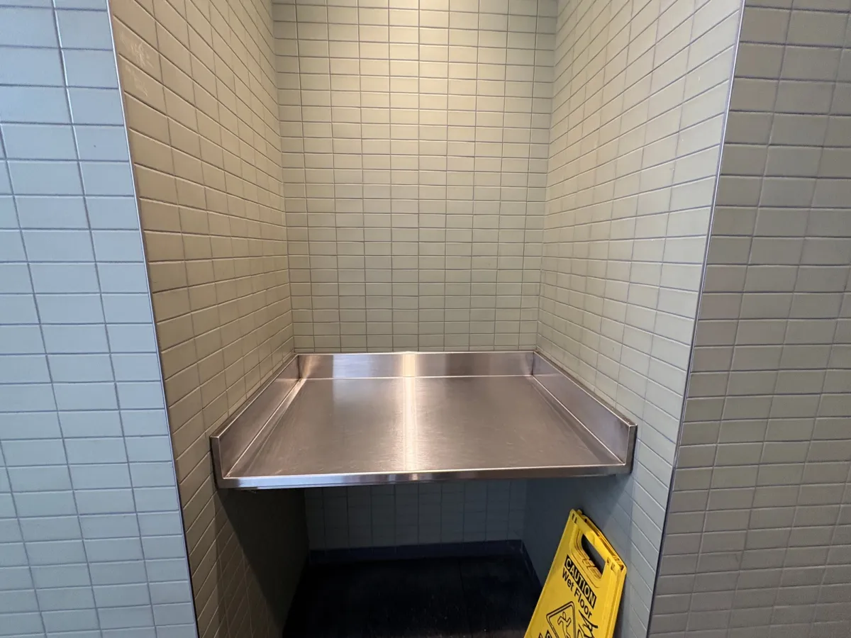 Changing tables in both men and women's side