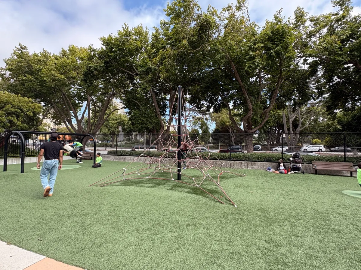 A climbing net