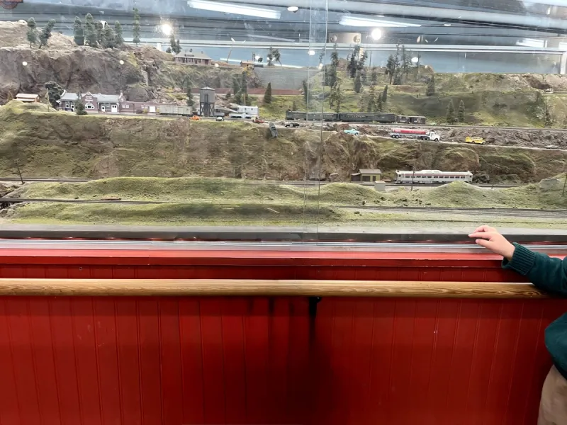 A museum with trains running through it