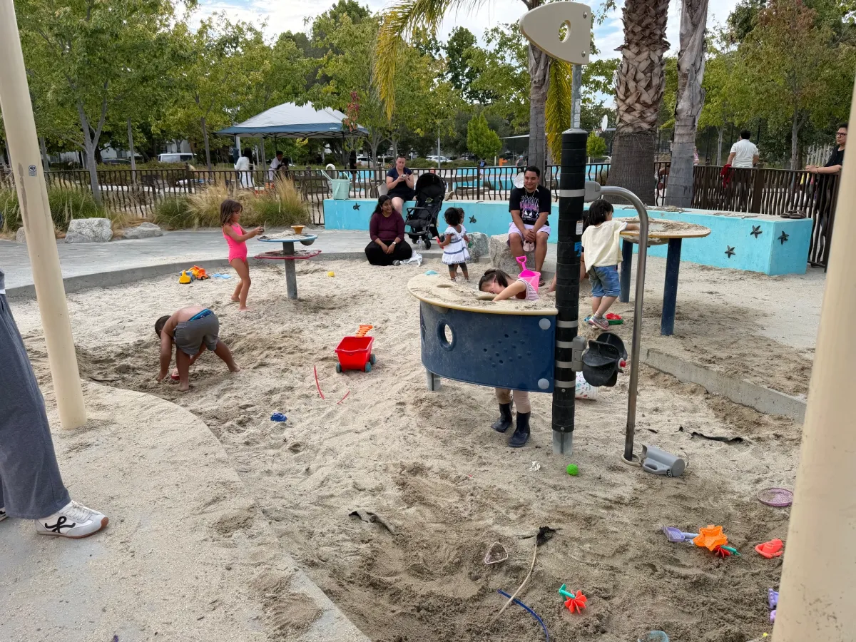 Sand play area