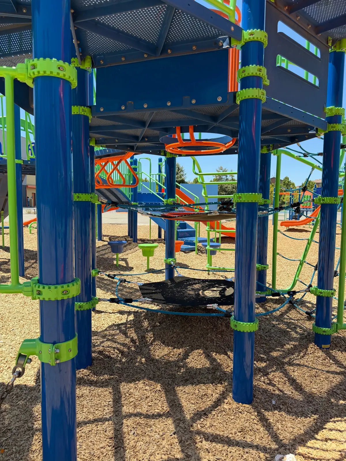Under play structure hideaway spot