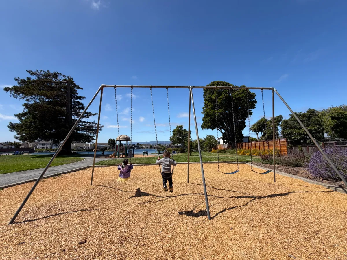 Both toddler and regular swings available