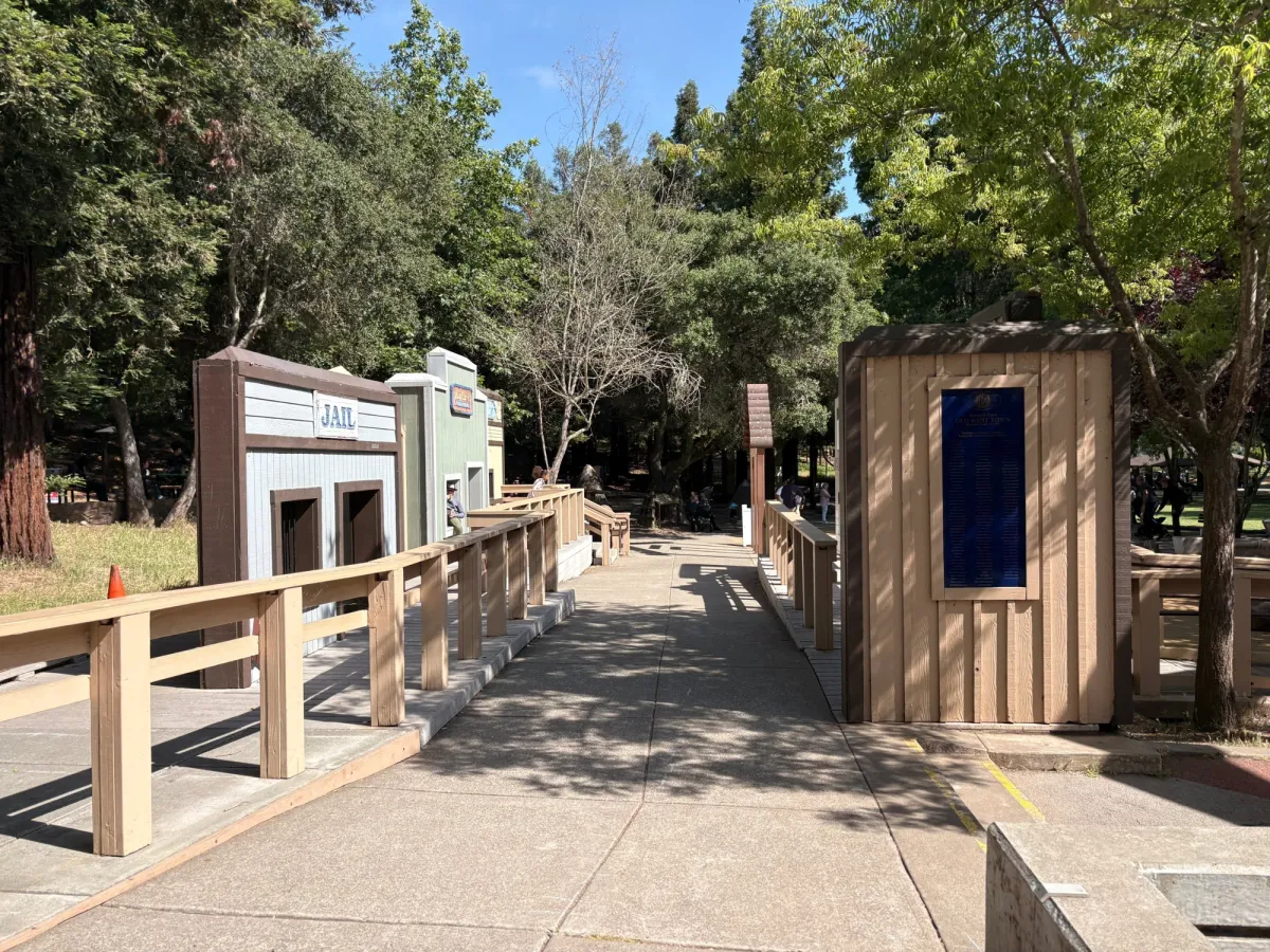 Miniature Old West town models