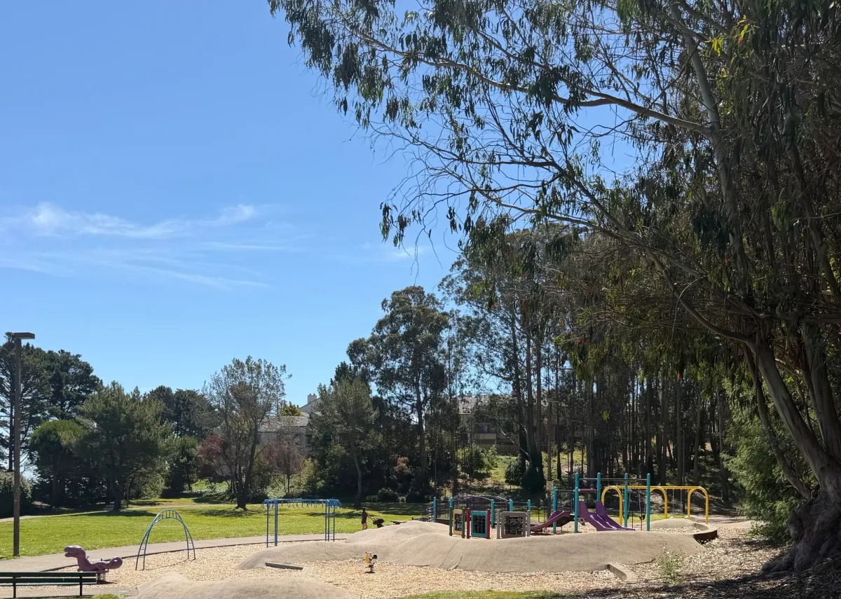 Overview of entire playground structure