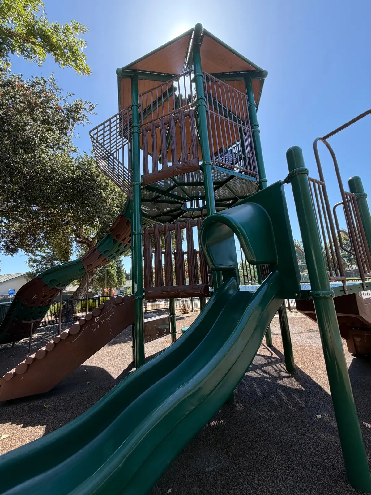 Secondary slide in big kid zone