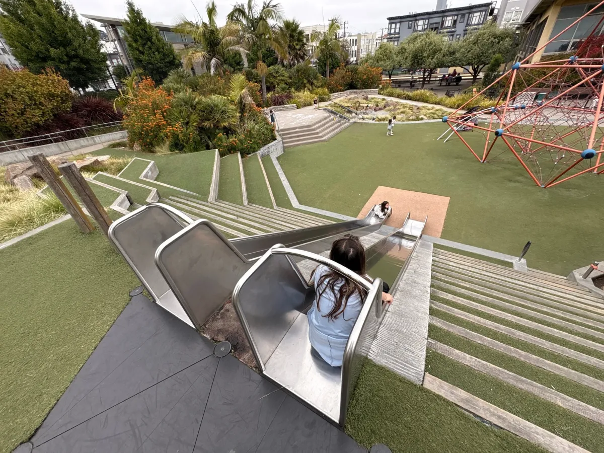 View from the top of the slides