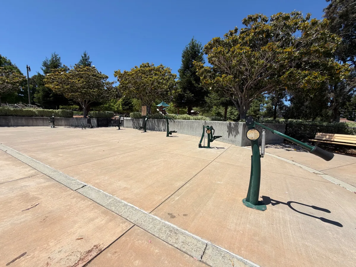 Outdoor fitness stations