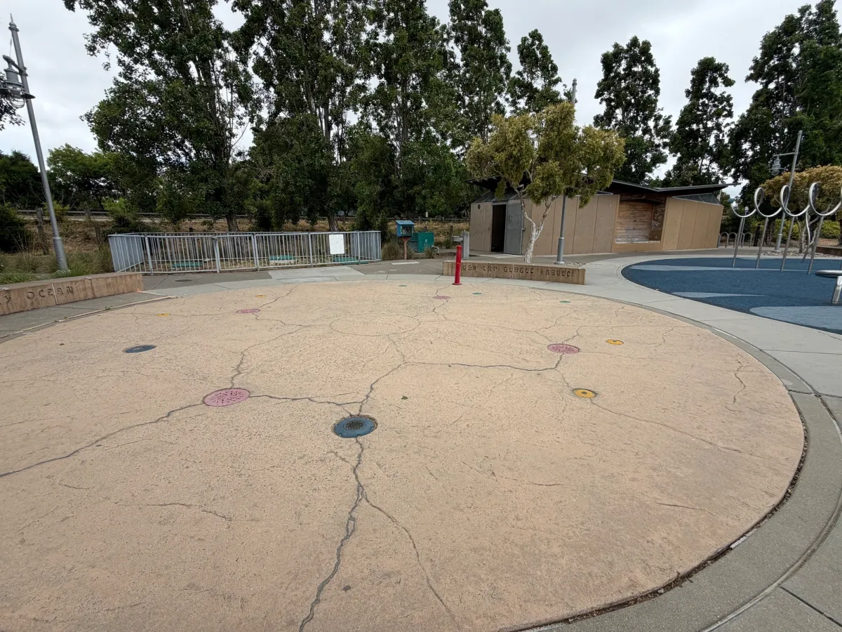 Splash pad area - currently turned off