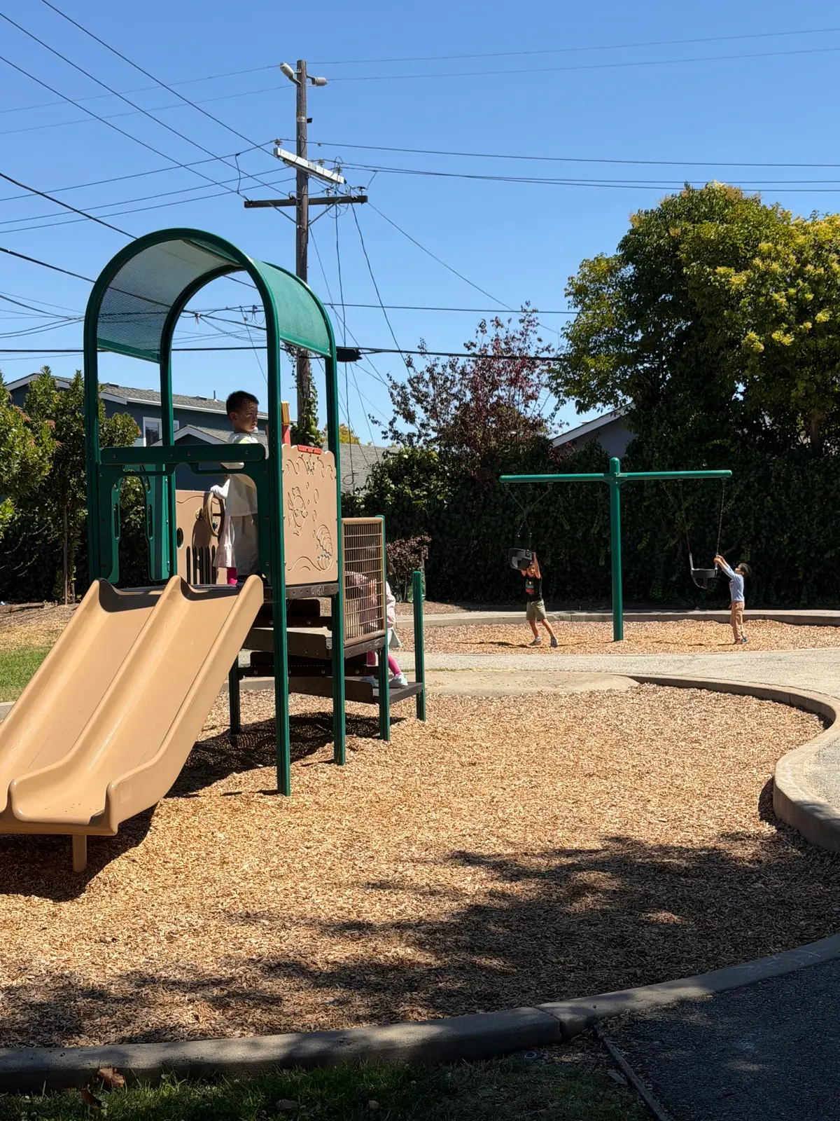 Toddler play structure is tiny