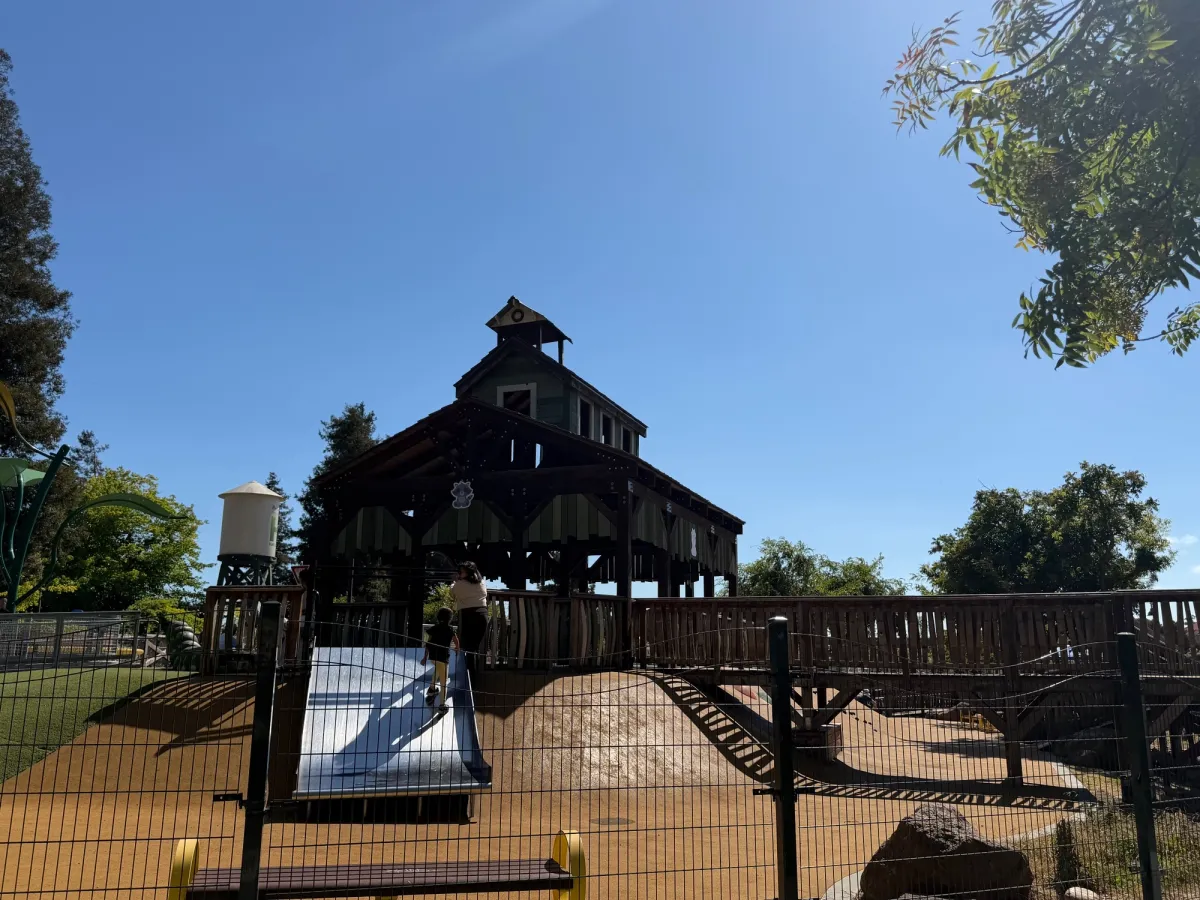 Sulphur creek barn structure and slide
