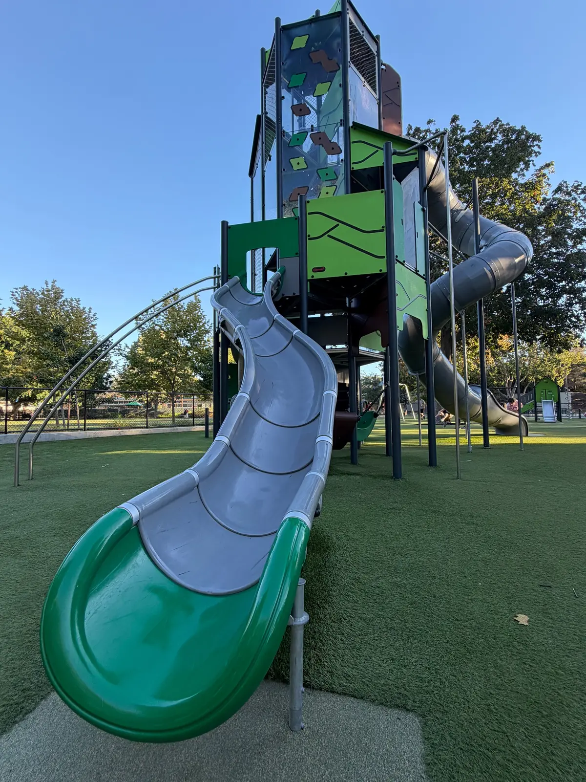 Other side of big kid slide 