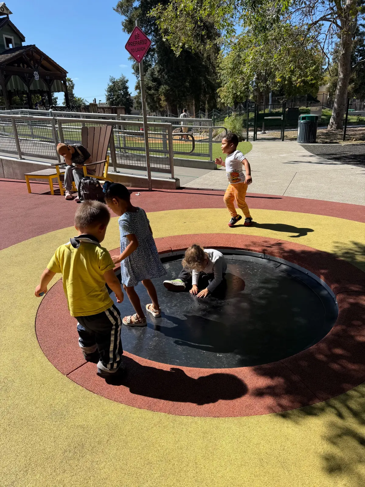 Embedded trampoline