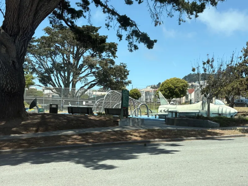 Playground is SFO and airplane themed 