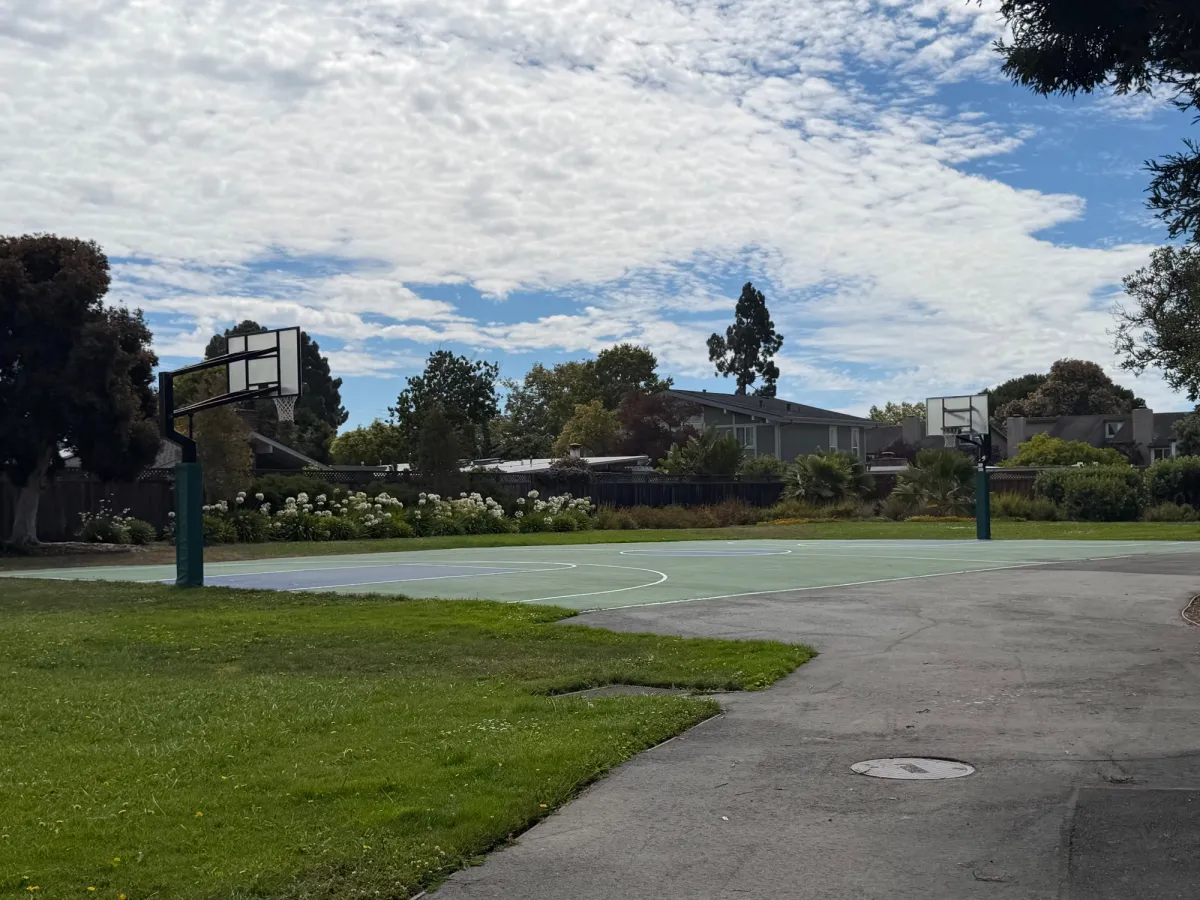 Well maintained basketball courts