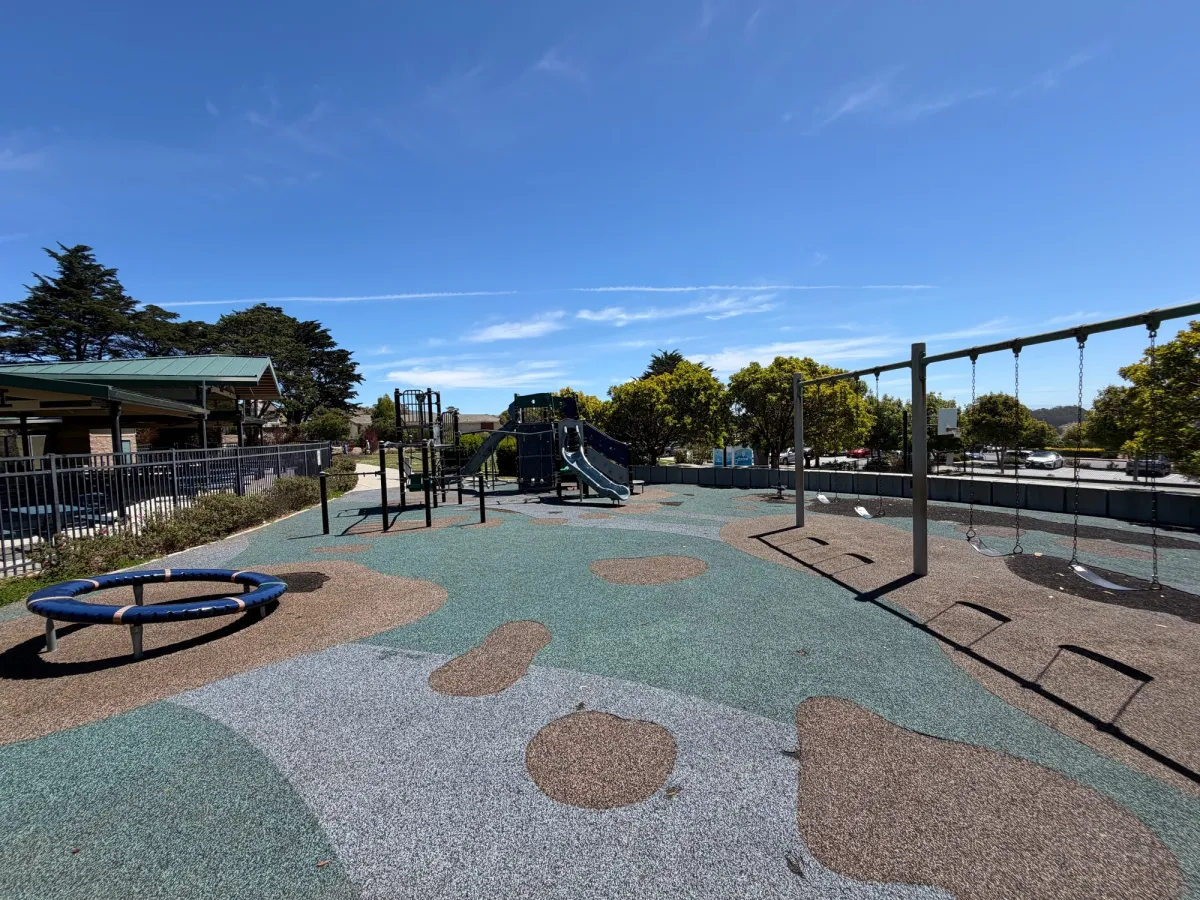 Full big kid playground view