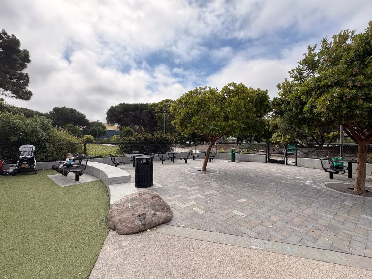 Picnic table area