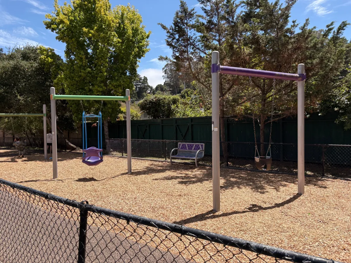 A trio of swings
