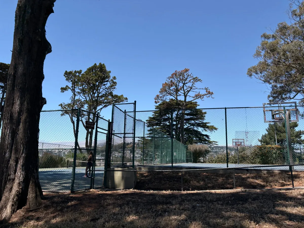 Basketball and Tennis courts