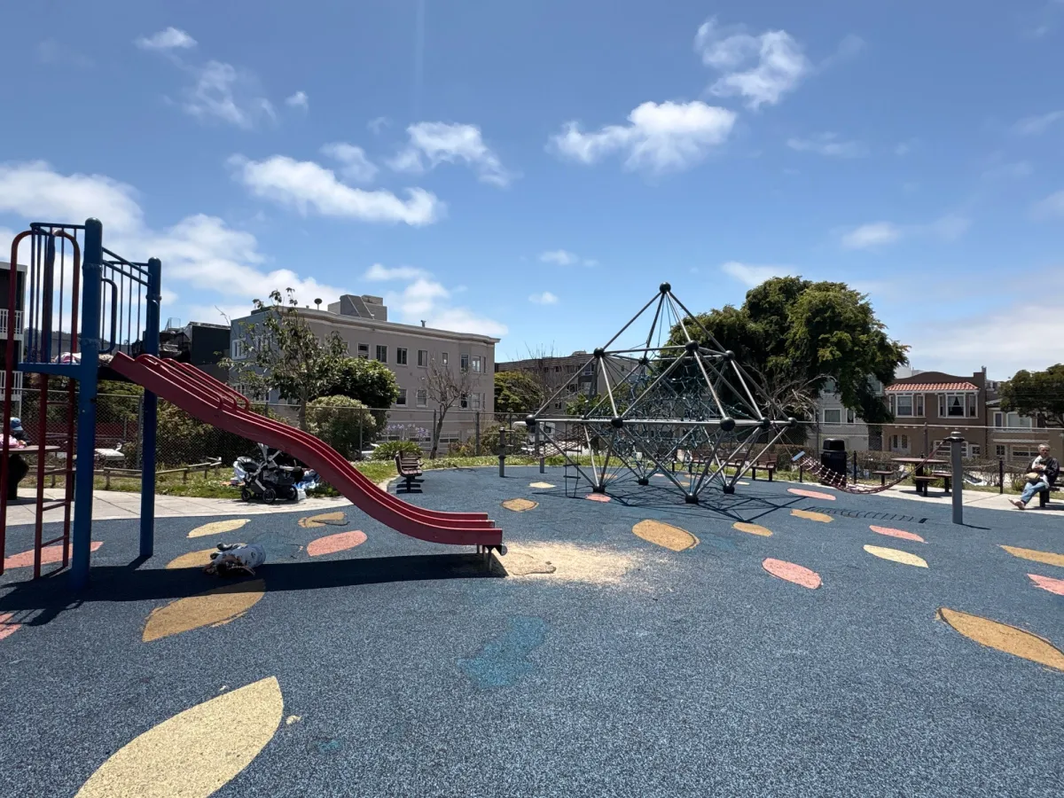 Tall slides and a geo diamond net structure