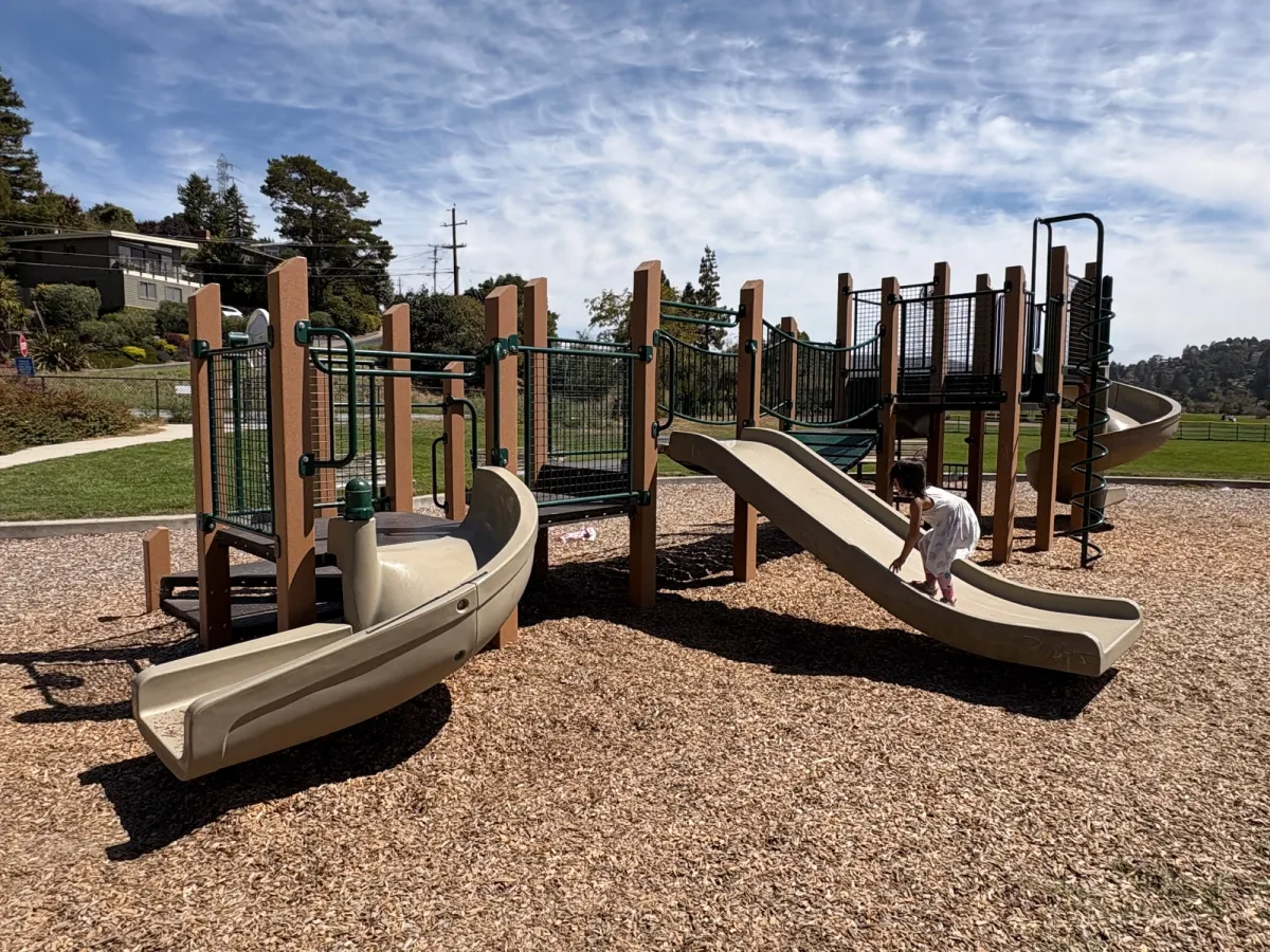 Three different height slides
