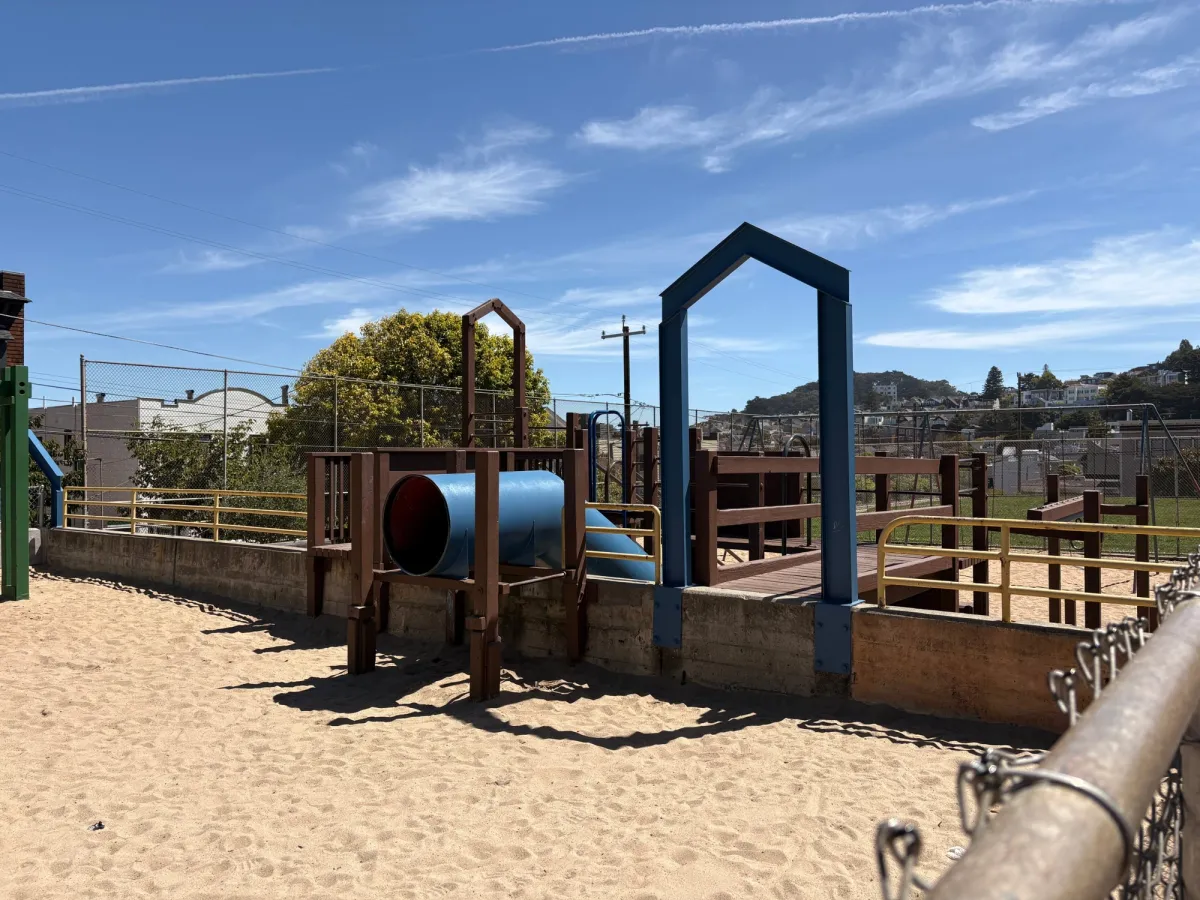 At the end of the toddler zone exists the transition to the big kid area